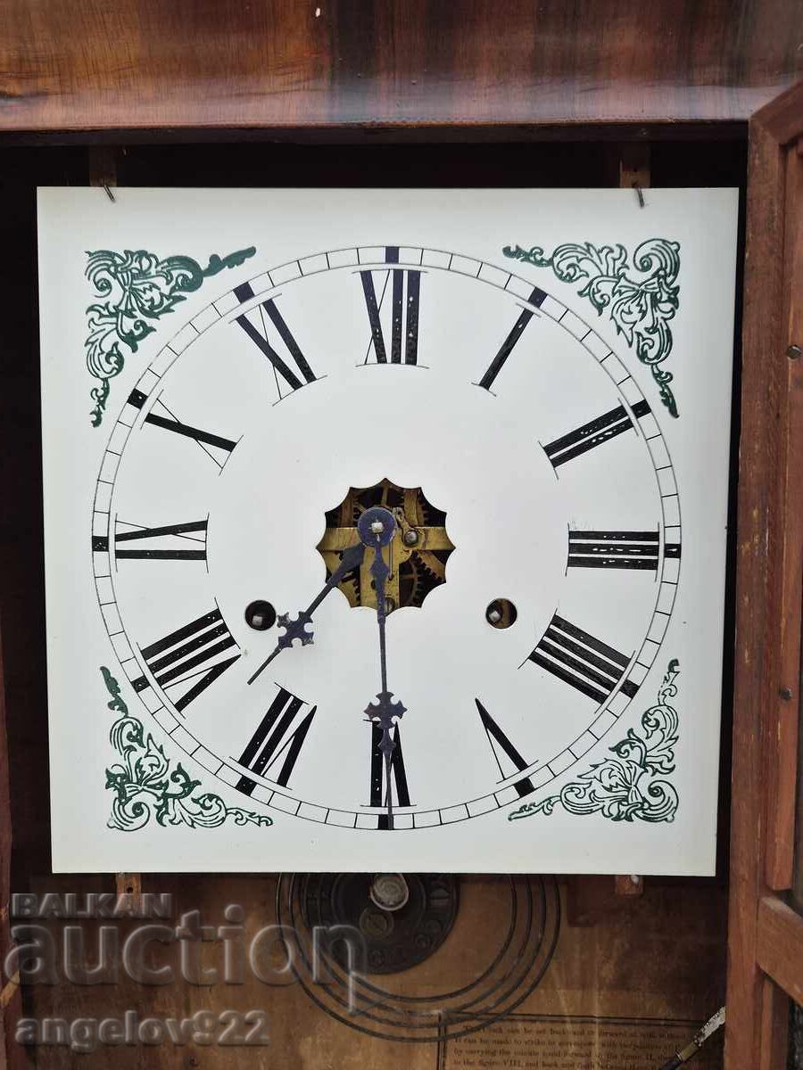 Американски стенен часовник Waterbury Clock Co. - 7