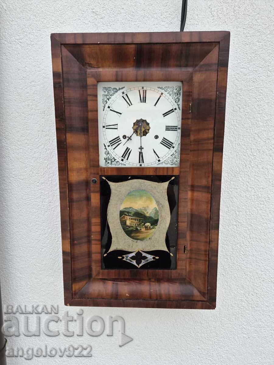 Американски стенен часовник Waterbury Clock Co.