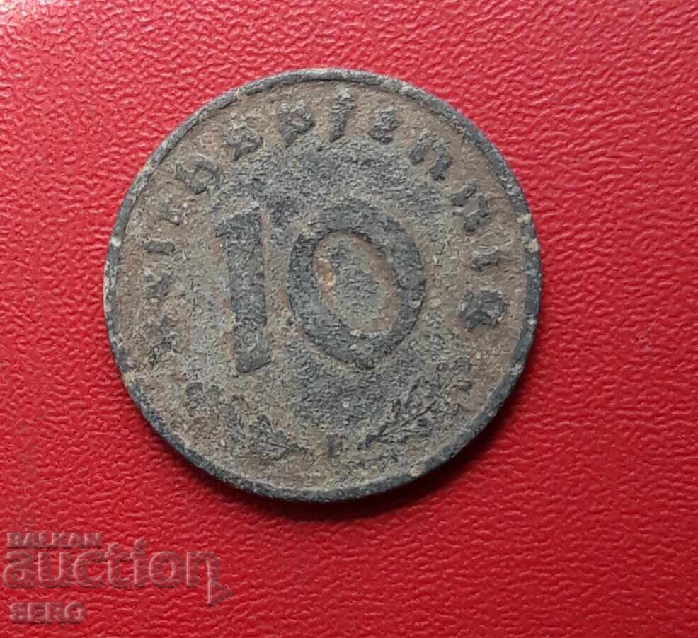 Германия-10 пфенига 1947 F-Щутгарт