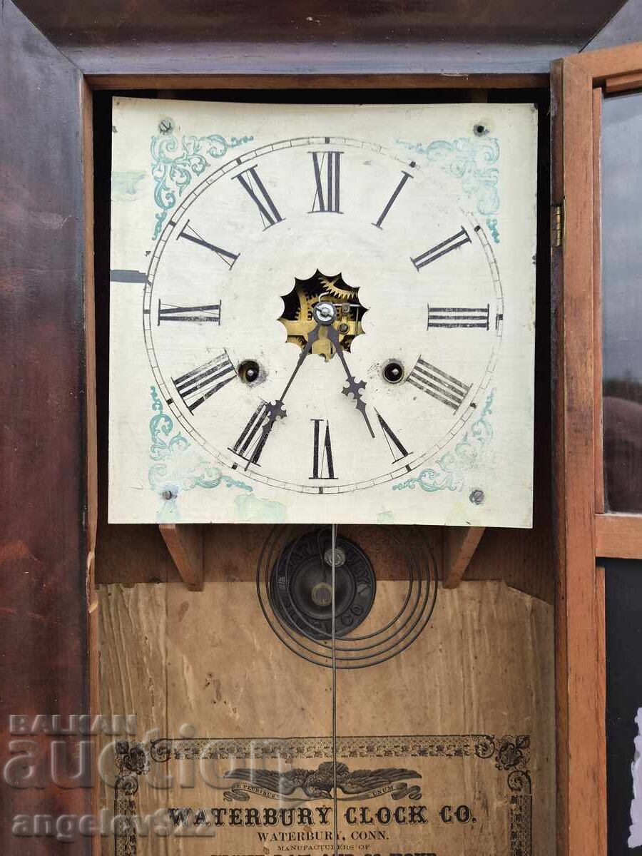 Американски стенен часовник Waterbury Clock Co. - 5