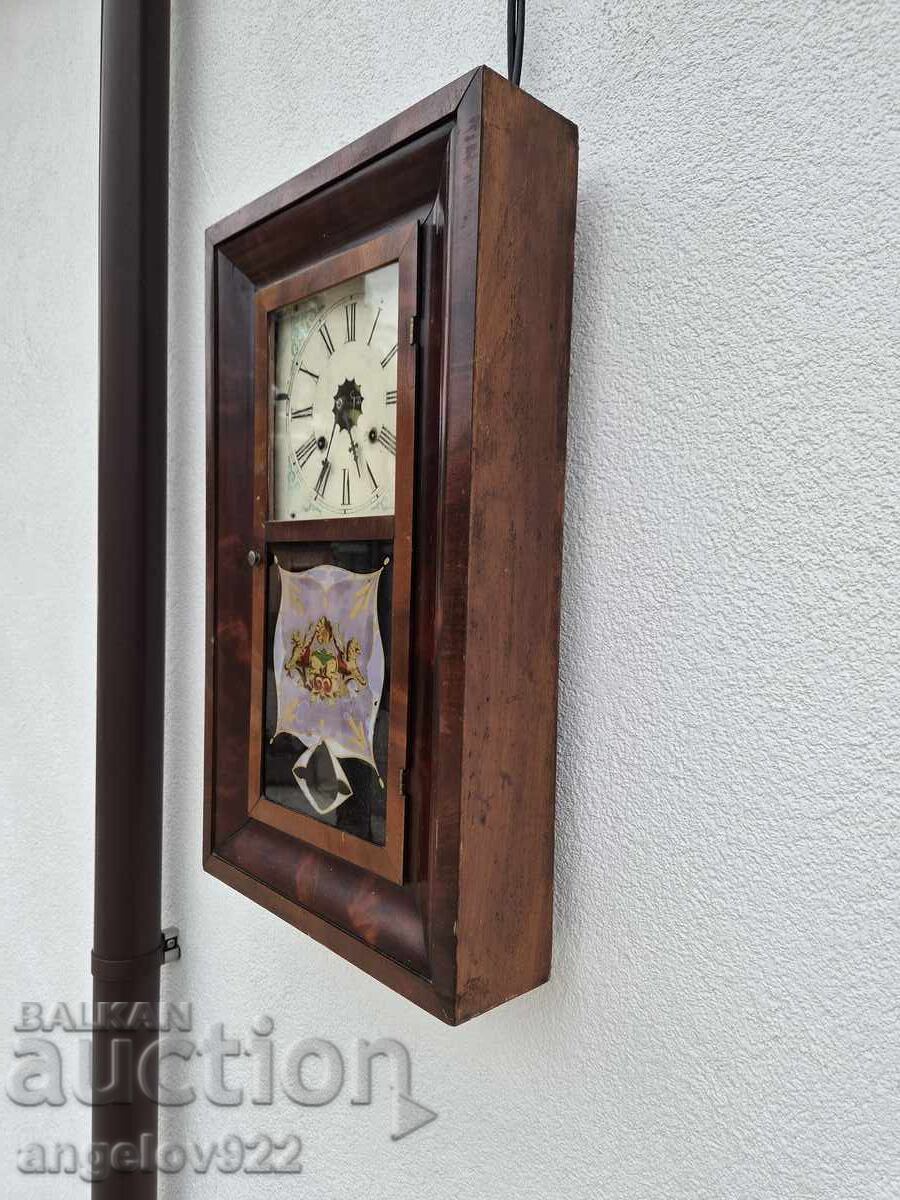 Американски стенен часовник Waterbury Clock Co. - 6