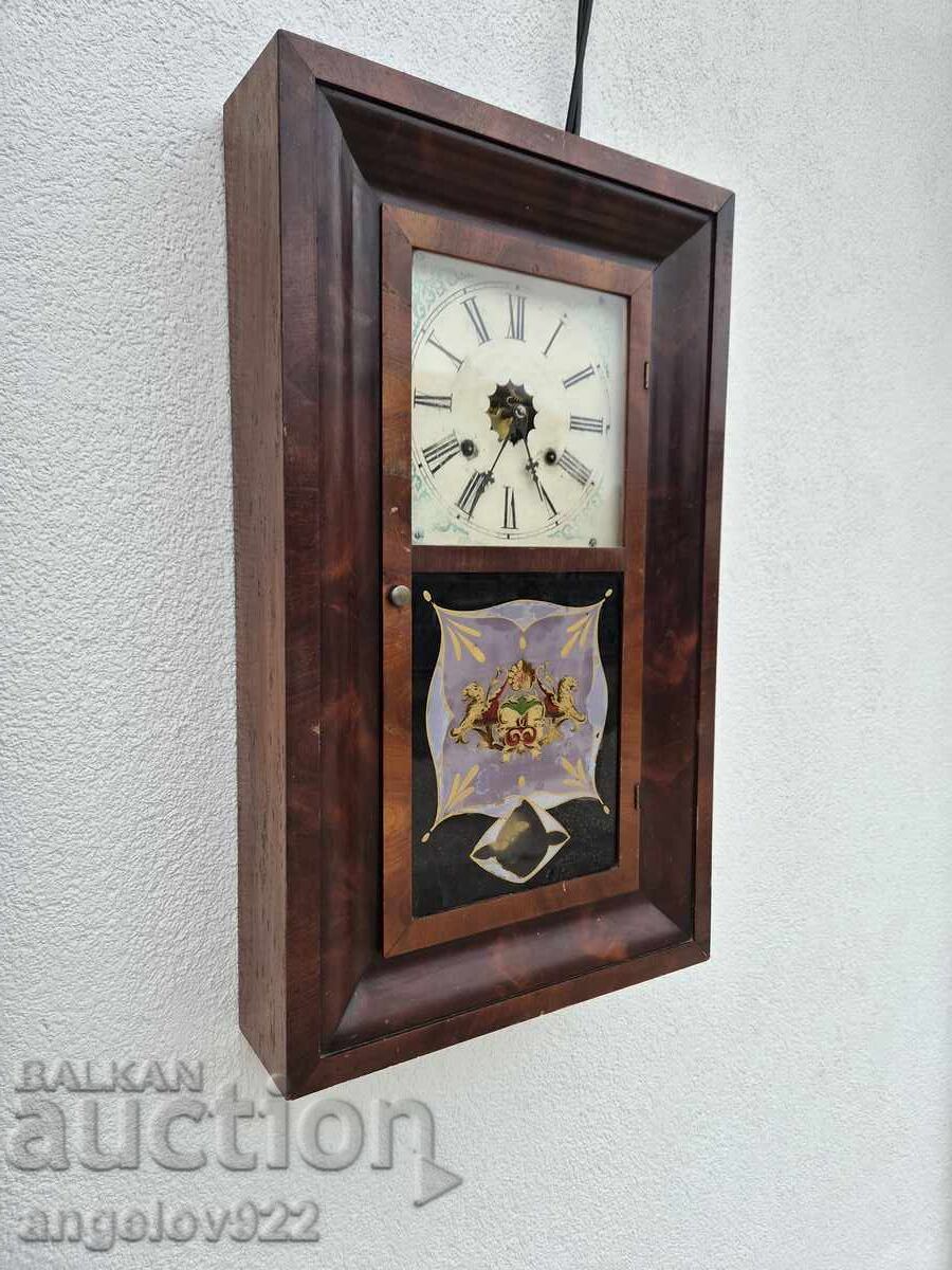 Американски стенен часовник Waterbury Clock Co. - 7