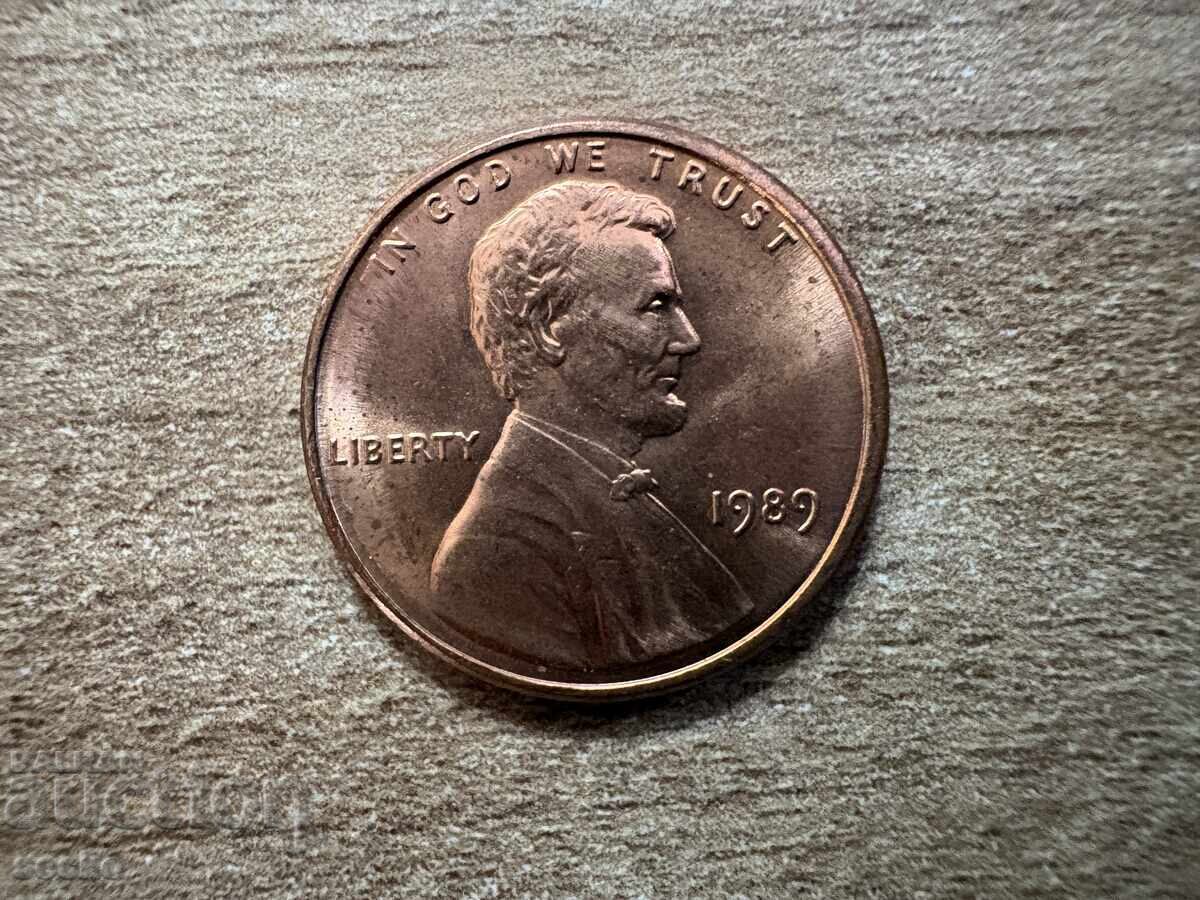 SUA - 1 cent (1989) cu preț € 0.10 | 0.20 BGN