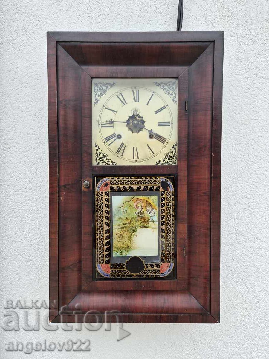 Американски стенен часовник Waterbury Clock Co. с цена € 0.01 | 0.02 лв. Американски стенен часовник Waterbury Clock Co. с цена € 0.01 | 0.02 лв.