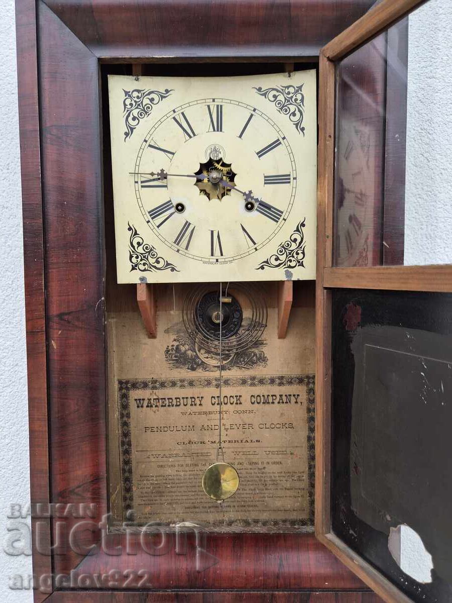 Американски стенен часовник Waterbury Clock Co. - 5 Американски стенен часовник Waterbury Clock Co. - 5