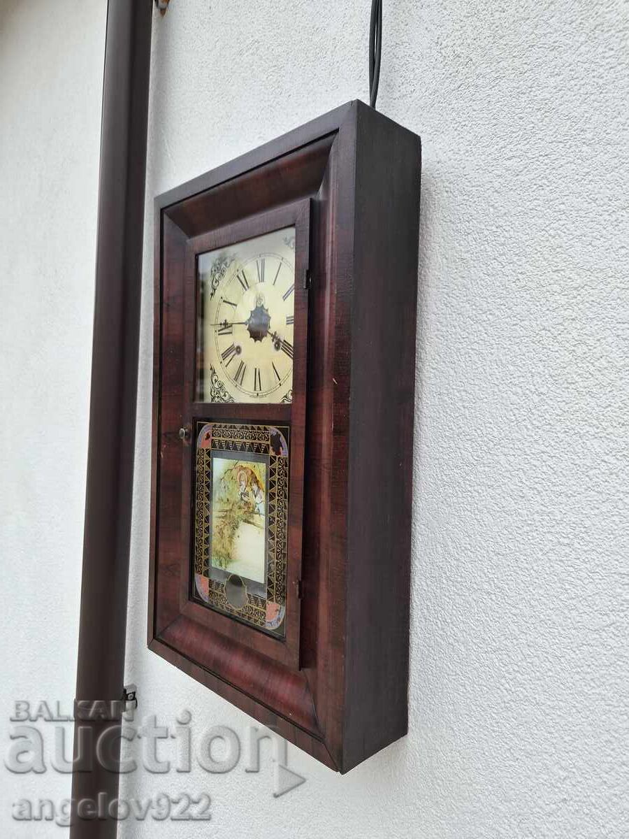 Американски стенен часовник Waterbury Clock Co. - 6 Американски стенен часовник Waterbury Clock Co. - 6
