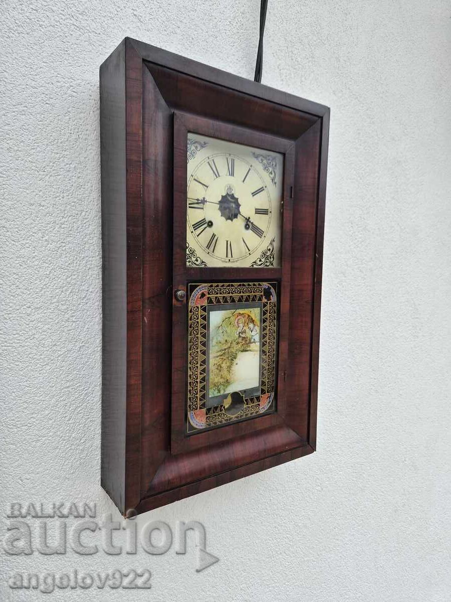 Американски стенен часовник Waterbury Clock Co. - 7 Американски стенен часовник Waterbury Clock Co. - 7