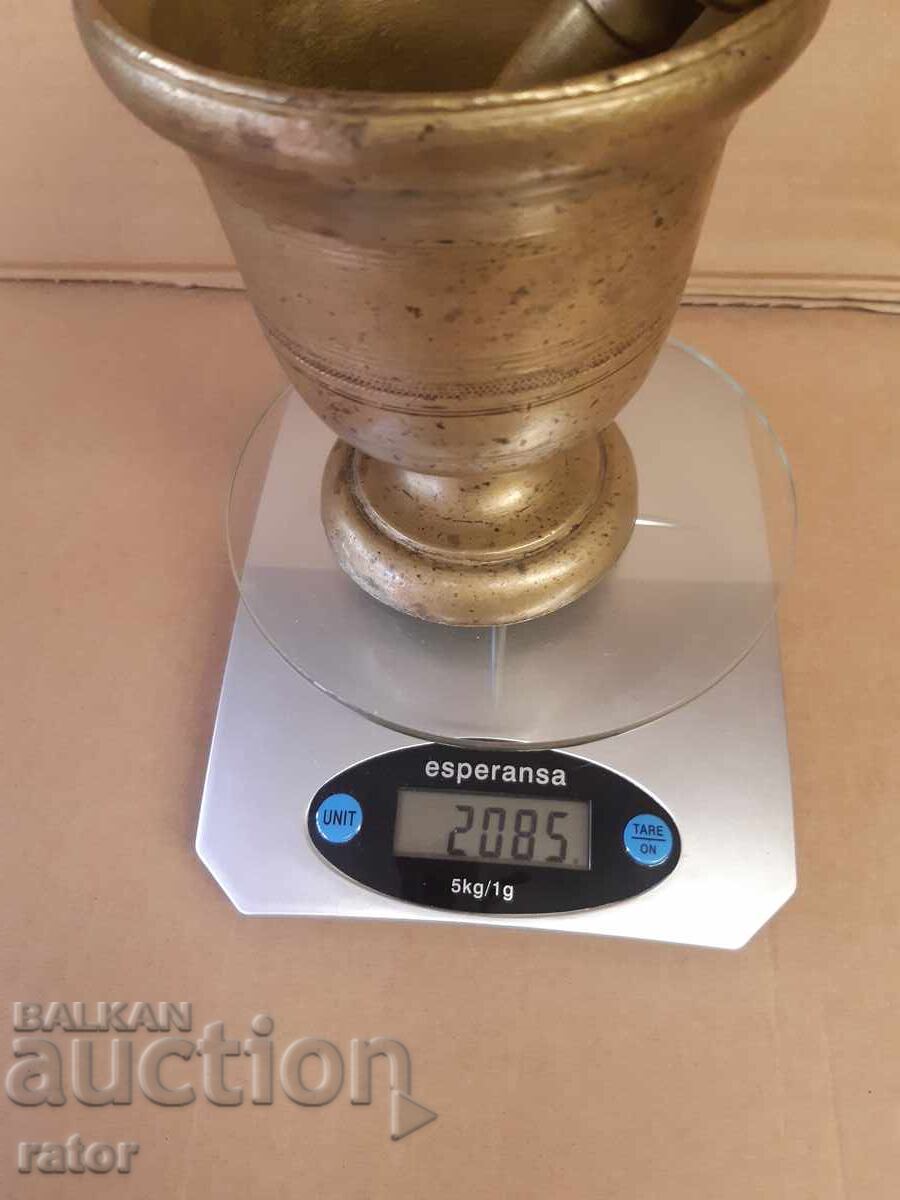 Vechi mojar mare din bronz, mojar - 5