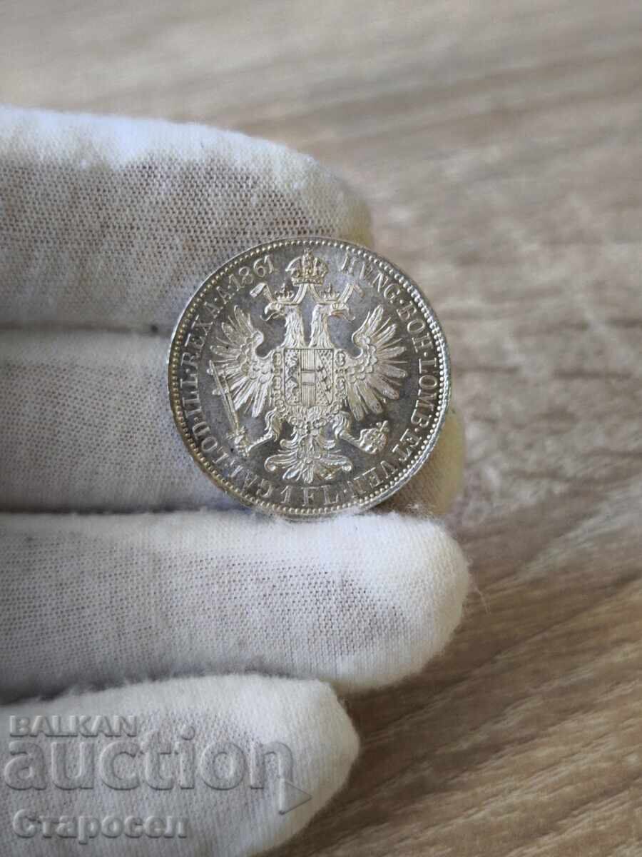 1 florin 1861 "A" Austria 1 florin 1861 "A" Austria