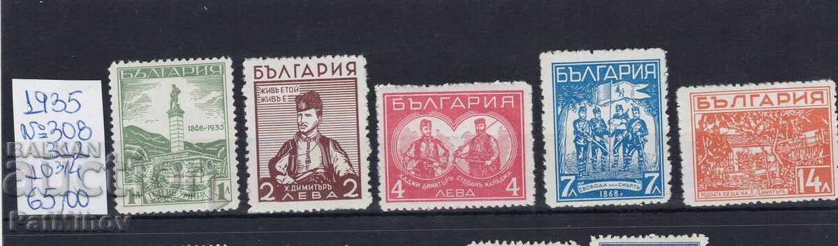 България 1935 разновидност в назъбването 10 3/4