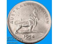 Australia 2 Shillings (Florin) 1954 11.38g Elizabeth II