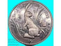 5 cents 2000 Liberia Millennium PROOF-like