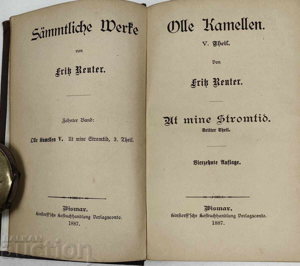Δημοπρασία 1887 FRITZ REUTER ΠΑΛΙΕΣ ΙΣΤΟΡΙΕΣ OLLE KAMELLEN Δημοπρασία 1887 FRITZ REUTER ΠΑΛΙΕΣ ΙΣΤΟΡΙΕΣ OLLE KAMELLEN