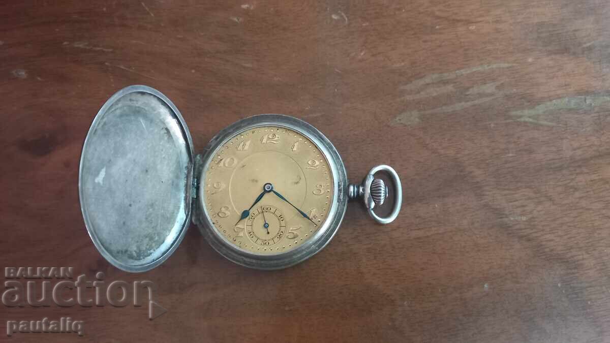 CEAS DE BUZUNAR ELVEȚIAN CU CAPACE DIN ARGINT