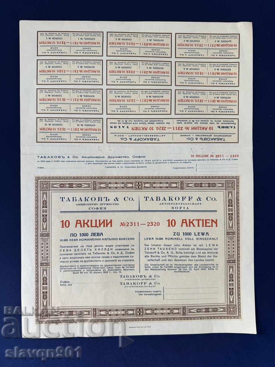 10 acțiuni Tabakovŭ