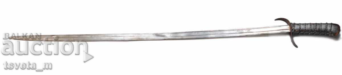 Sabre with an original blade and a compiled hilt