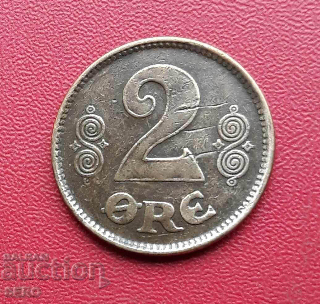 Denmark-2 øre 1919
