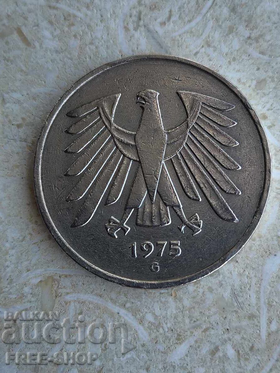 5 марки 1975г.буква G