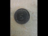 5 марки 1975г.буква G