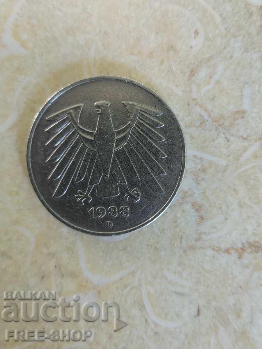 5 μάρκα 1988 γράμμα D με τιμή € 4.99 | 9.76 BGN