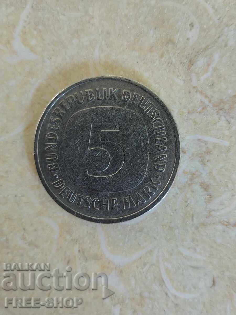 5 μάρκα 1988 γράμμα D