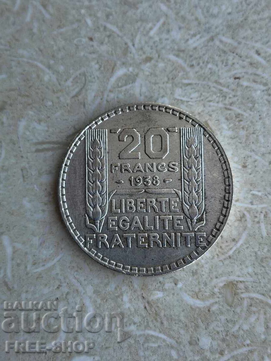 Monedă de argint 20g