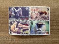 Sierra Leone - Endangered Species - Patas Monkey (2004) MNH