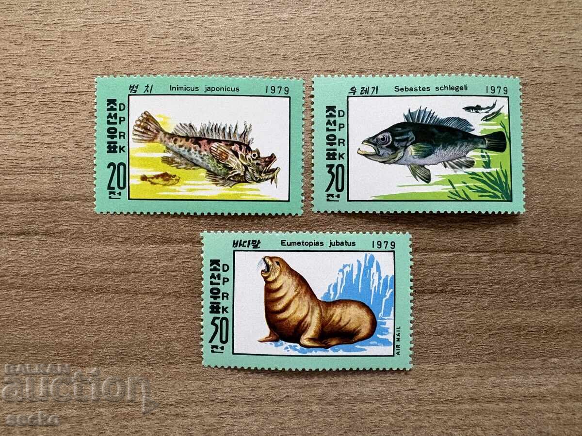 RPDC - Animale marine (1979) MNH RPDC - Animale marine (1979) MNH