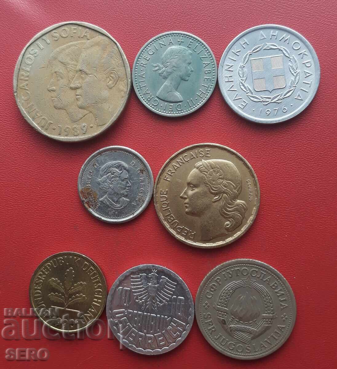 Μικτή παρτίδα 8 νομισμάτων με τιμή € 0.51 | 1.00 BGN