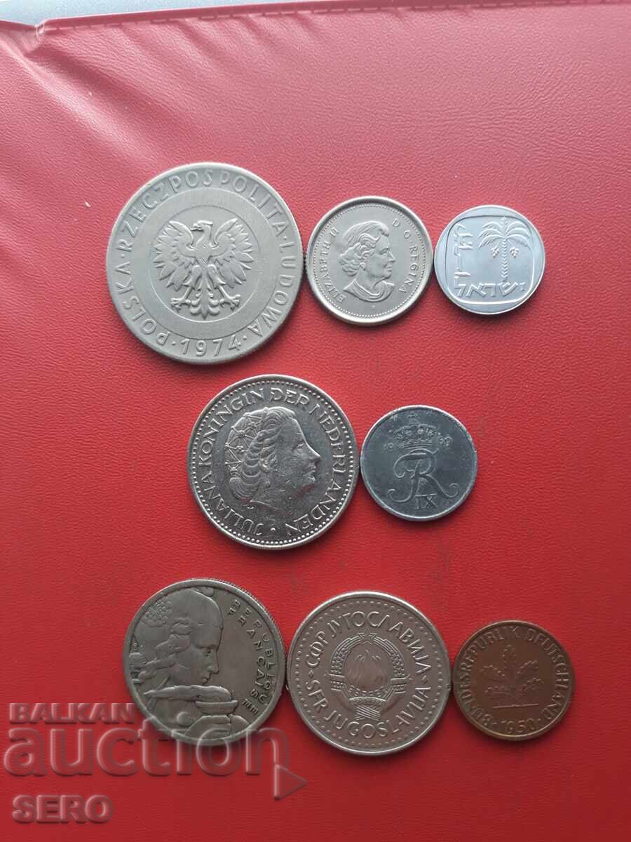 Μικτή παρτίδα 8 νομισμάτων με τιμή € 0.51 | 1.00 BGN