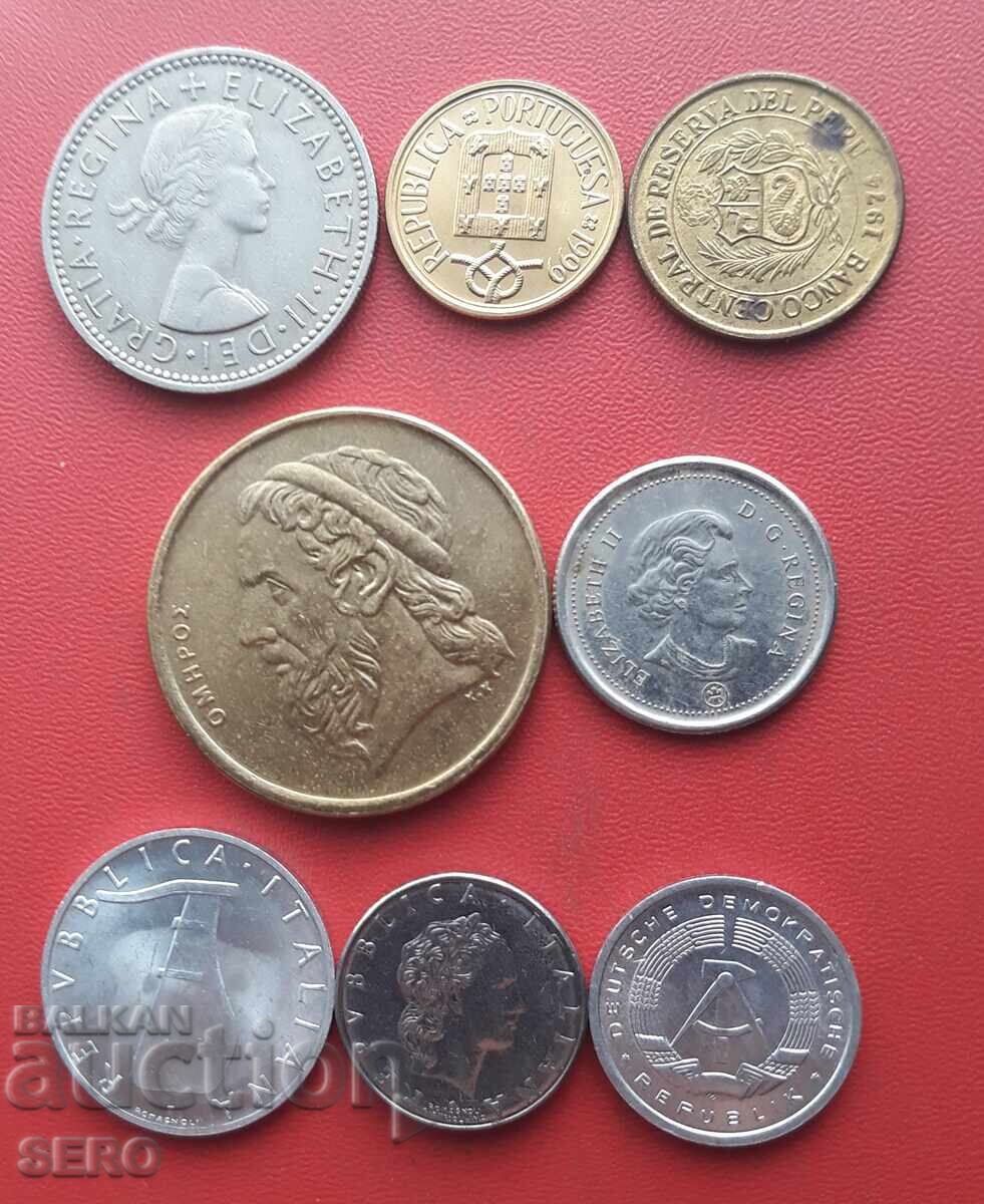 Μικτή παρτίδα 8 νομισμάτων με τιμή € 0.51 | 1.00 BGN