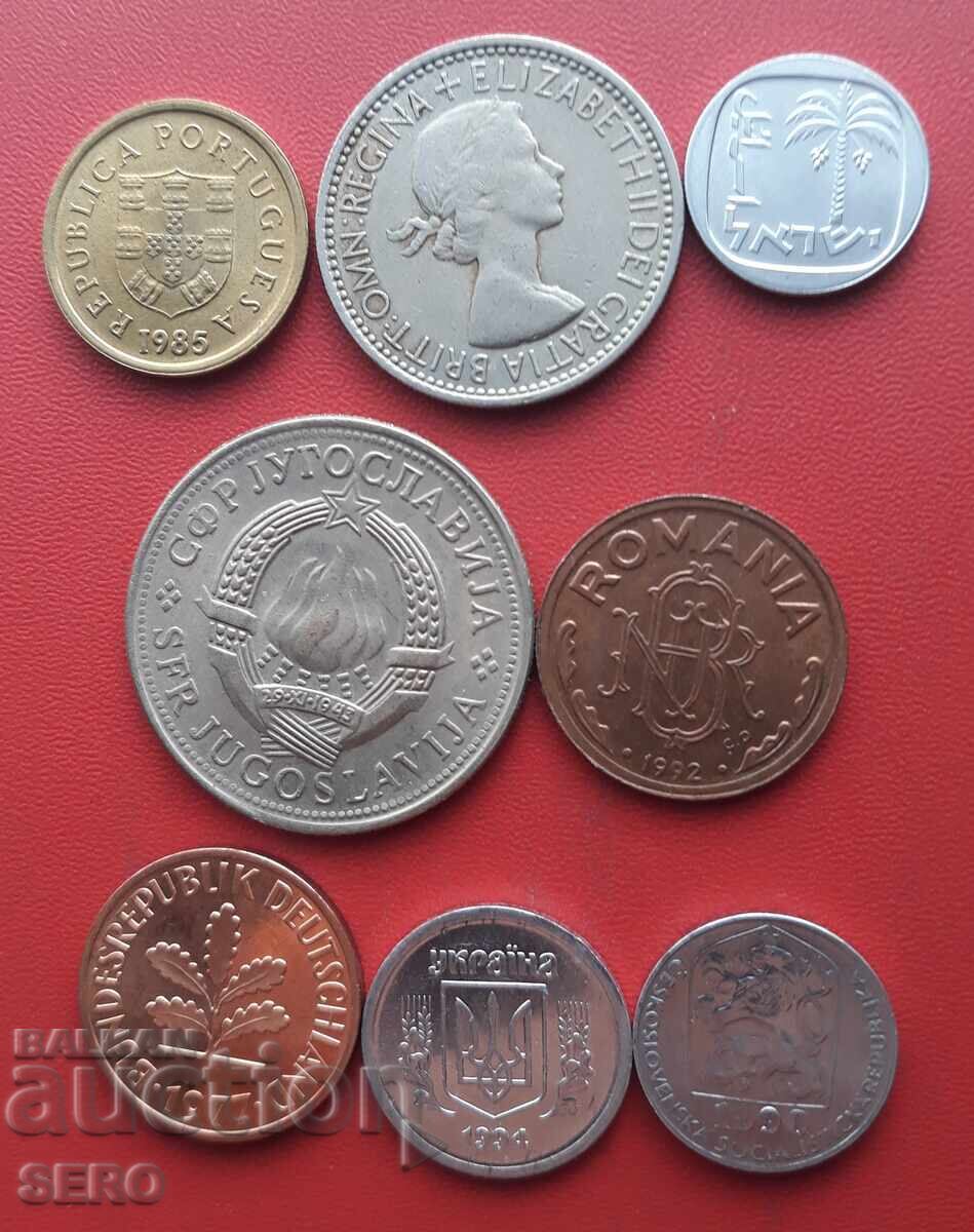 Μικτή παρτίδα 8 νομισμάτων με τιμή € 0.51 | 1.00 BGN