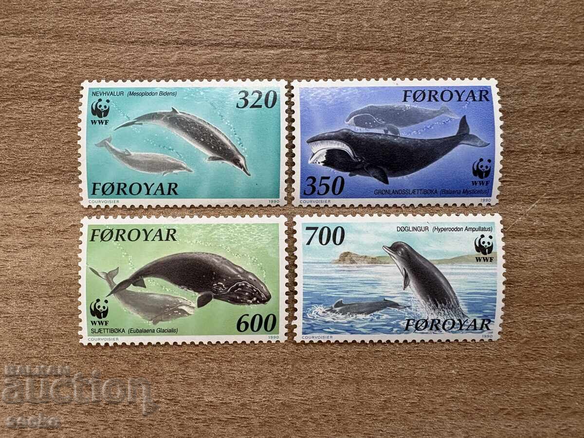 Фарьорски острови - Северноатлантически китове (1990) MNH