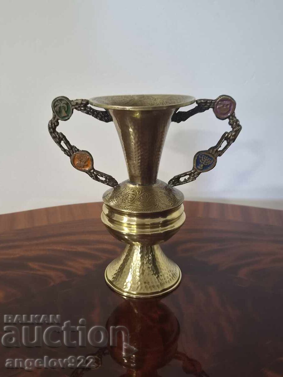 Vintage μπρούτζινος αμφορέας!!! Vintage μπρούτζινος αμφορέας!!!