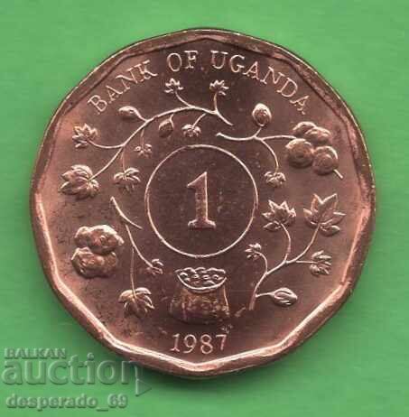 (¯`'•.¸ 1 șiling 1987 UGANDA UNC ¸.•'´¯) (¯`'•.¸ 1 șiling 1987 UGANDA UNC ¸.•'´¯)