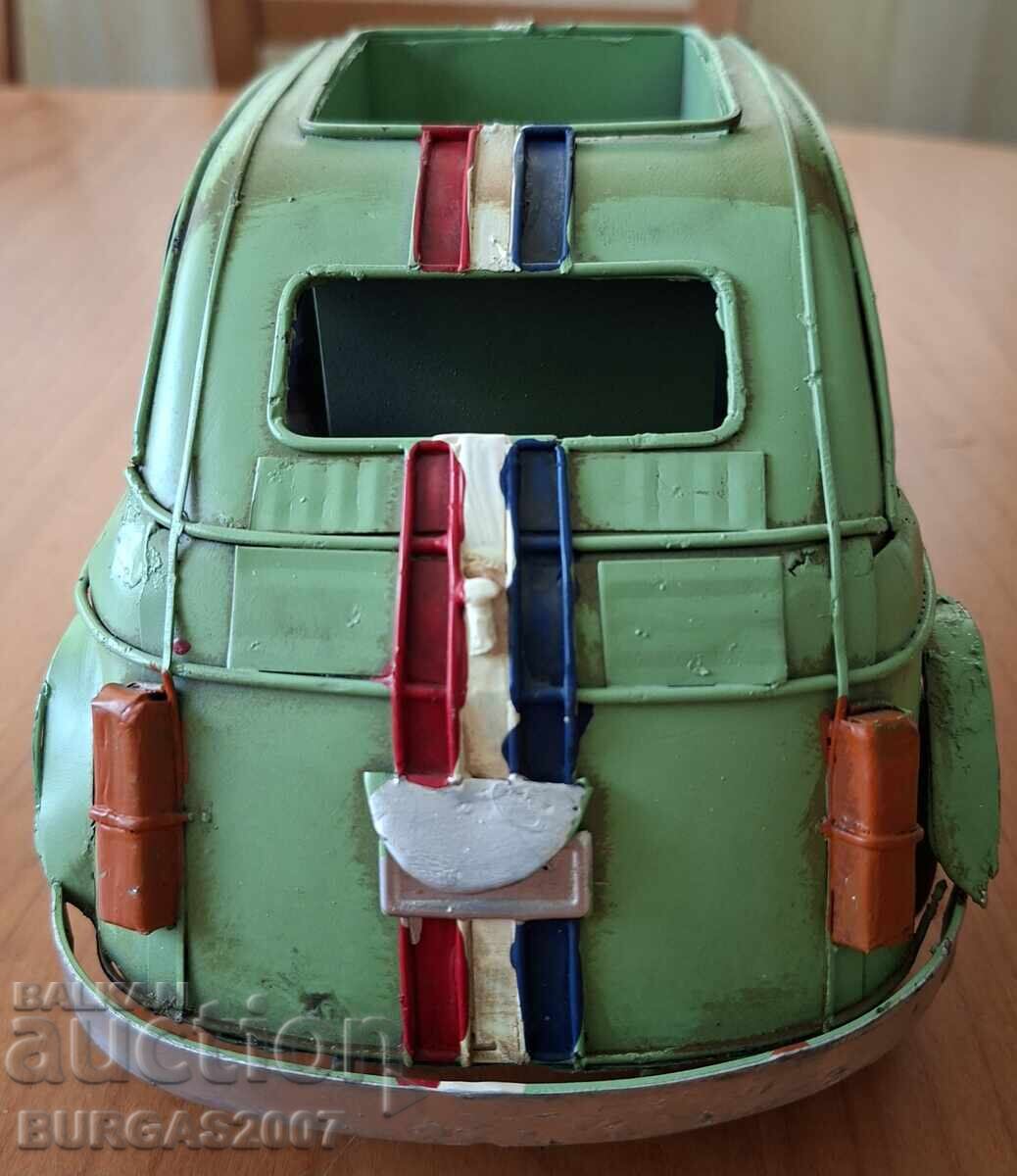 Jucărie veche din tablă, FIAT 500 - 5