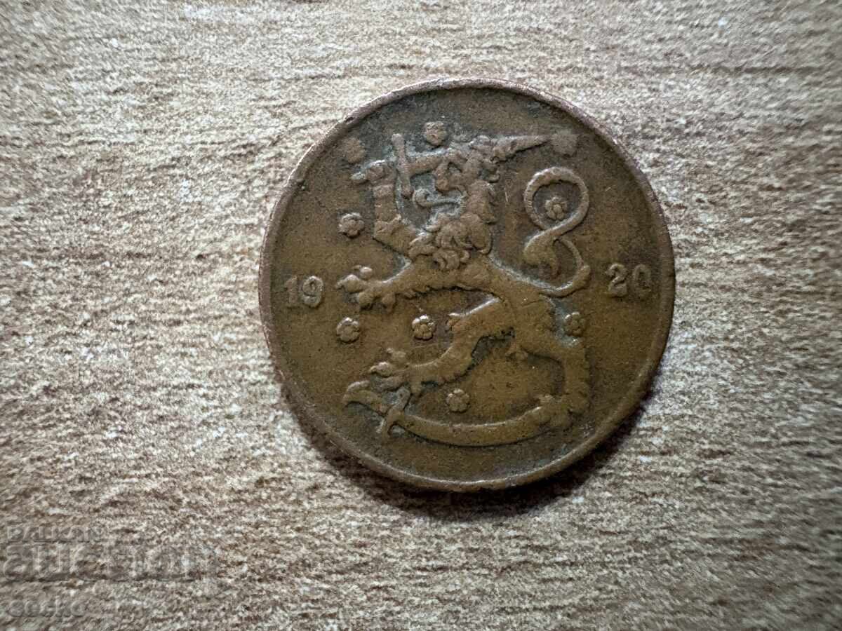 Finlanda - 5 penniä (1920) cu preț € 0.50 | 0.98 BGN