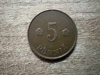 Finland - 5 penniä (1921)
