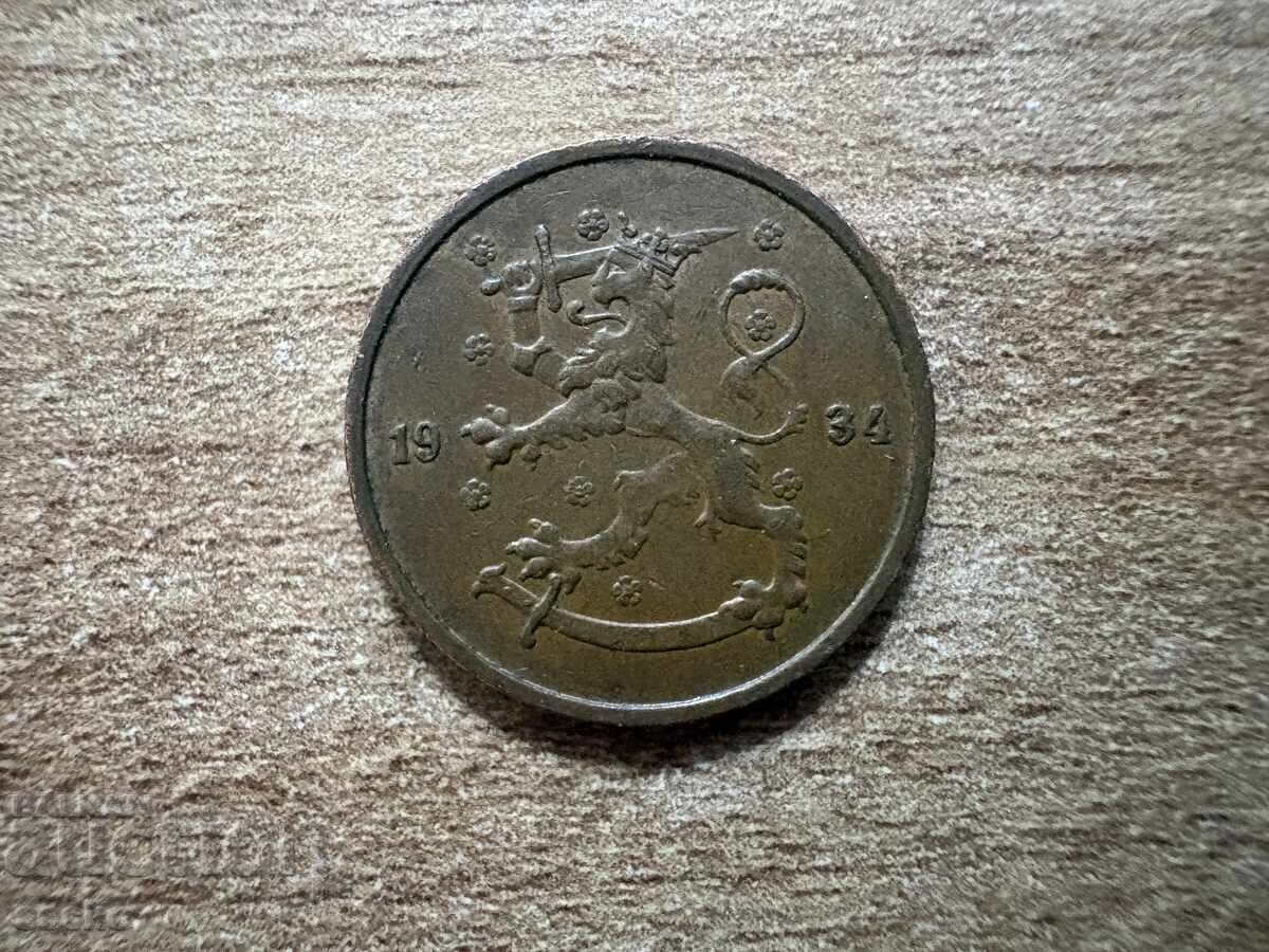 Finlanda - 5 penniä (1934) cu preț € 0.55 | 1.08 BGN