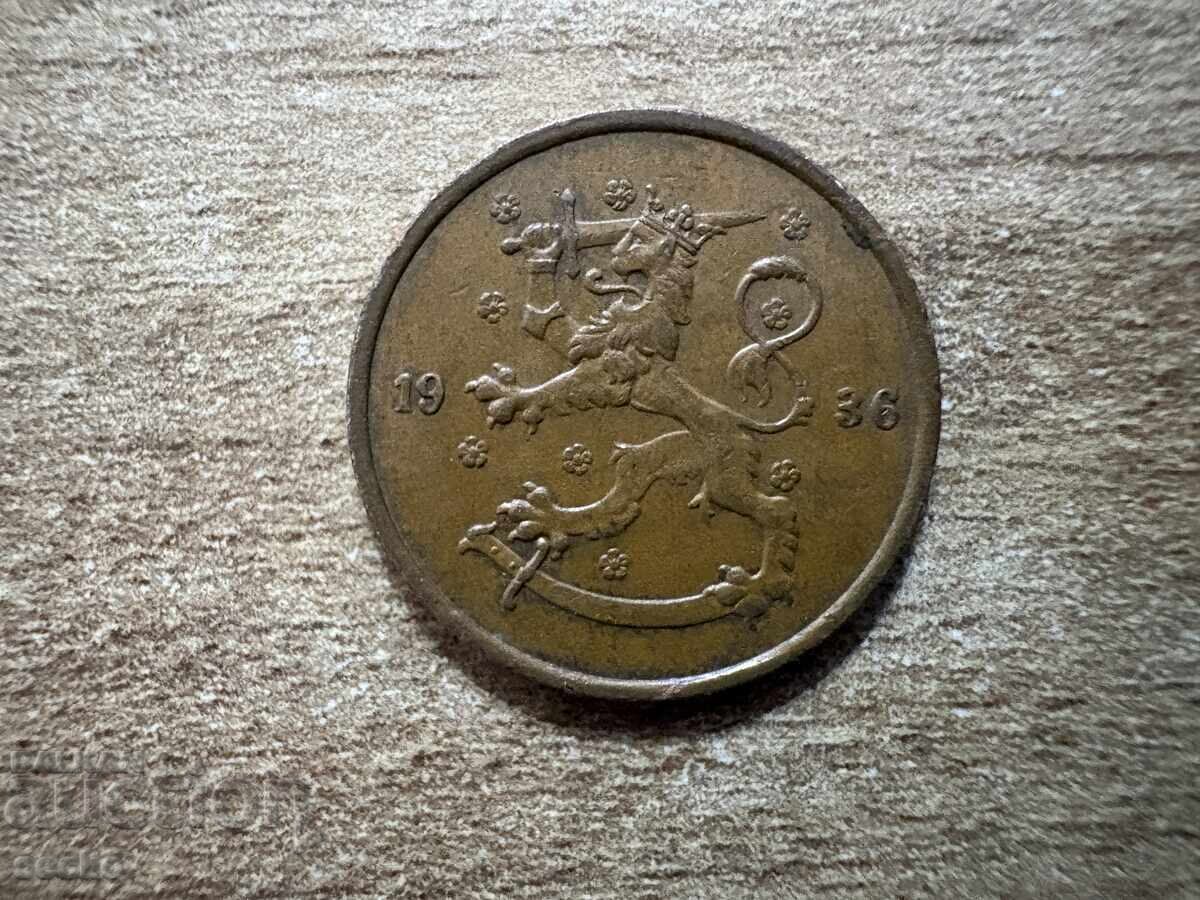 Φινλανδία - 5 πένι (1936) με τιμή € 0.70 | 1.37 BGN