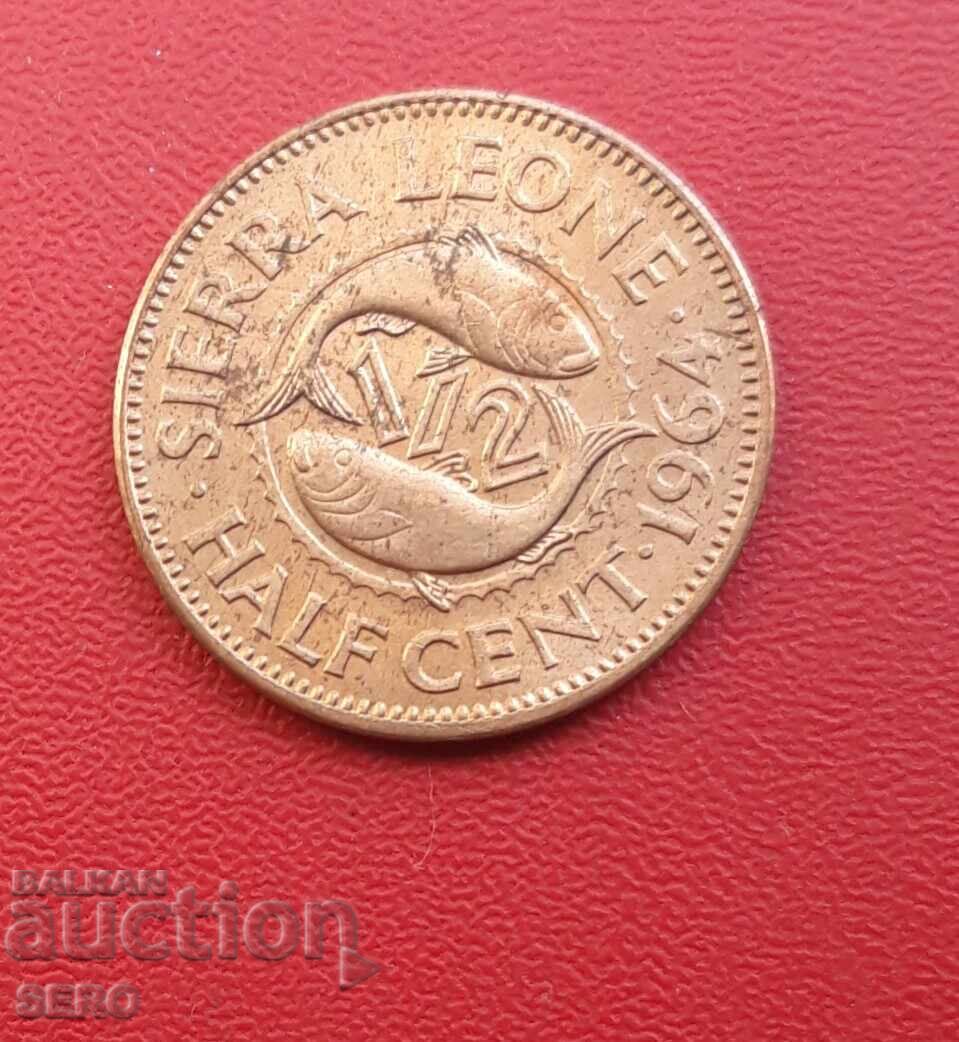 Sierra Leone-1/2 cent 1964