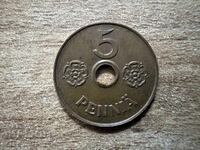 Finland - 5 penniä (1941)