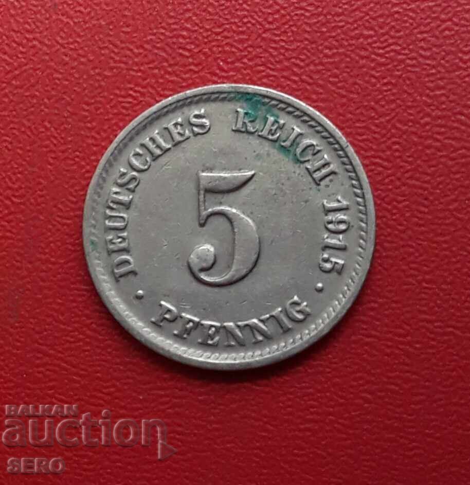 Germany-5 Pfennig 1915 D-Munich