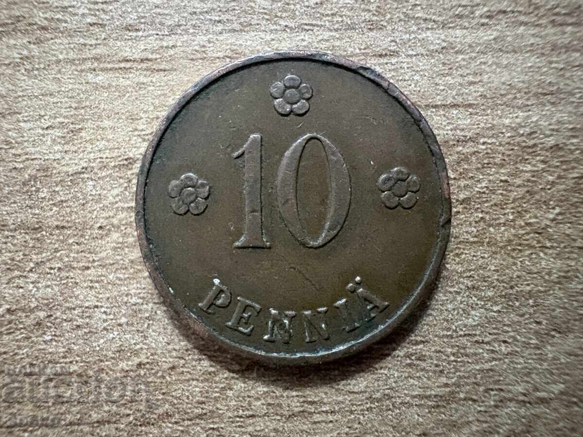 Finlanda - 10 penniä (1924) Finlanda - 10 penniä (1924)