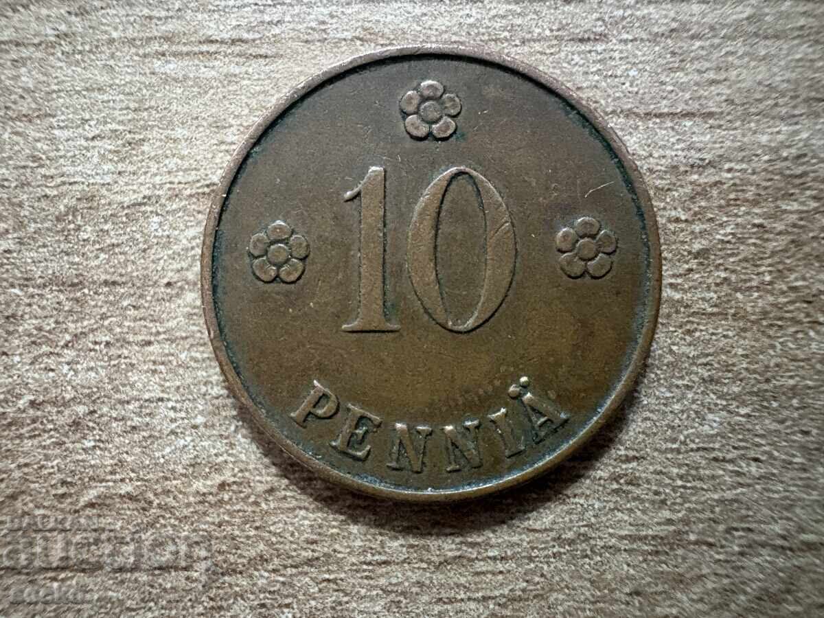 Финландия - 10 пенита (1928)