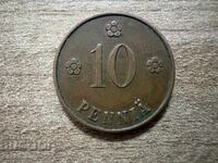 Финландия - 10 пенита (1928)