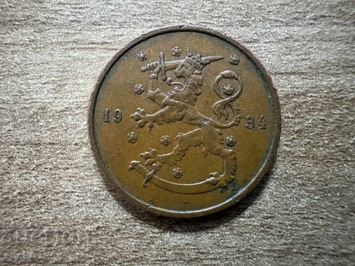 Finland - 10 penniä (1934) with price € 0.55 | 1.08 BGN