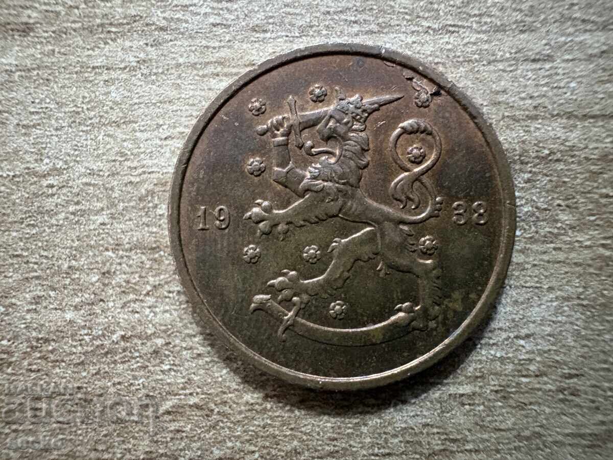 Φινλανδία - 10 πένι (1938) με τιμή € 0.65 | 1.27 BGN