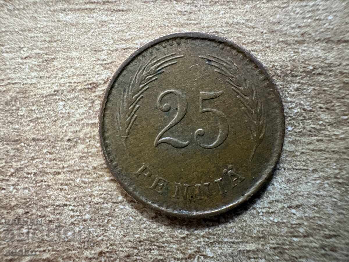 Finlanda - 25 penniä (1942)
