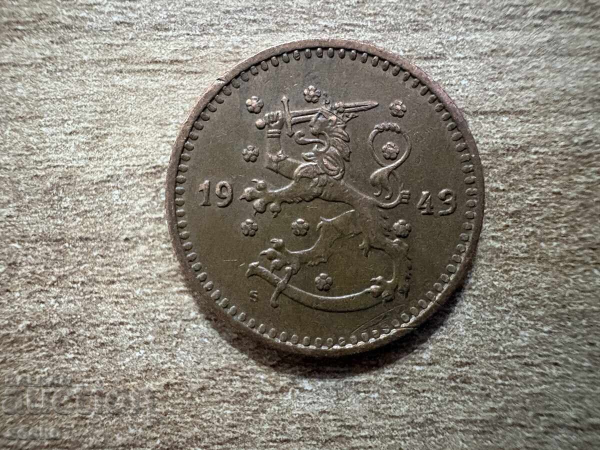 Finlanda - 1 marcă (1943) cu preț € 0.55 | 1.08 BGN
